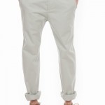 Classic White Chinos with Tab
