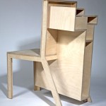 Plywood Chair + Shelving