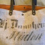 Linen Bag with Leather Handles