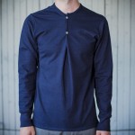 Henley with fold collar
